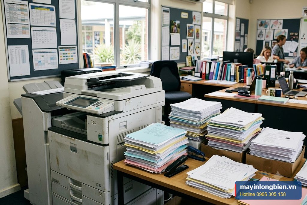 Máy photocopy phục vụ in ấn tài liệu cho trường học Máy photocopy phục vụ in ấn tài liệu cho trường học