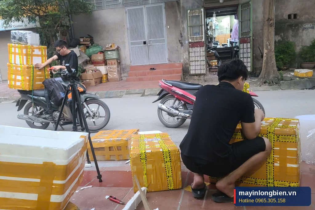 Kỹ thuật đóng gói máy in cũ bằng thùng xốp chống sốc