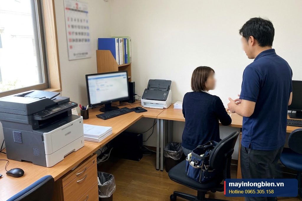 Kỹ thuật Thần Vũ tư vấn thiết bị văn phòng cho khách hàng