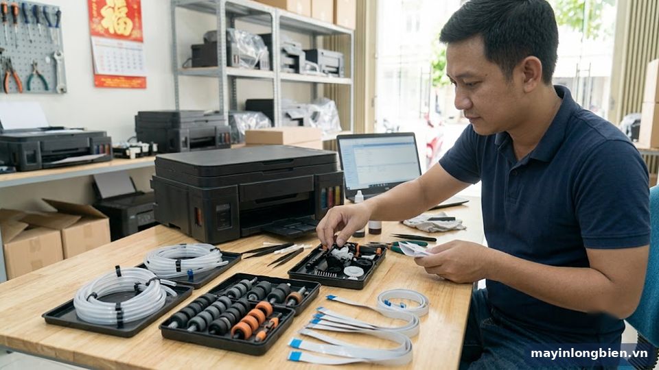 Linh kiện hao mòn máy in phun màu Linh kiện hao mòn máy in phun màu