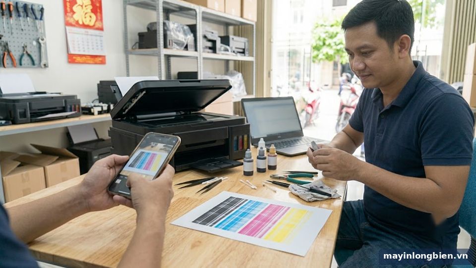 Chụp ảnh bản in lỗi gửi kỹ thuật tư vấn Chụp ảnh bản in lỗi gửi kỹ thuật tư vấn