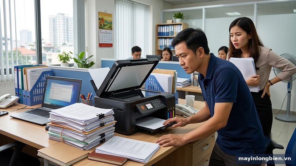 Máy in hỏng lúc cần in gấp
