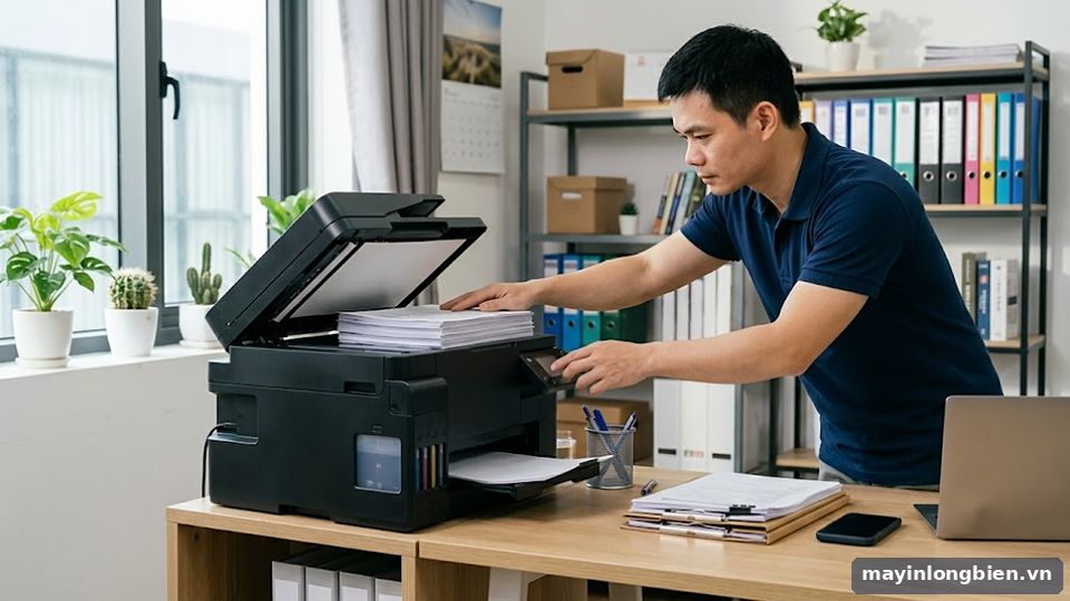 máy in HP Smart Tank có khay nạp bản gốc