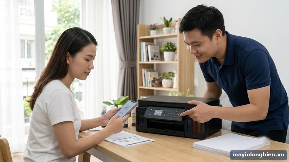 cài đặt Wi-Fi máy in HP Smart Tank