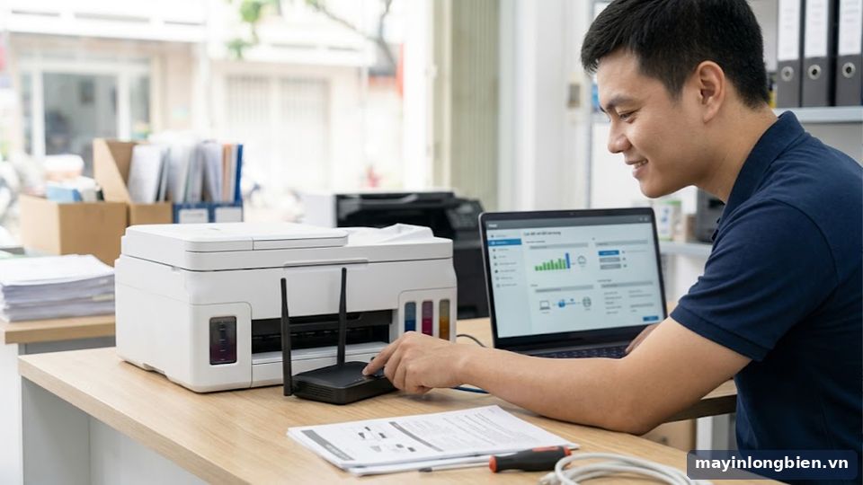 kết nối lại máy in HP với Wi-Fi