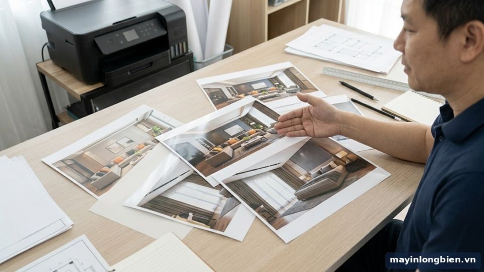 Giấy in phối cảnh A3 cho máy in phun màu Giấy in phối cảnh A3 cho máy in phun màu