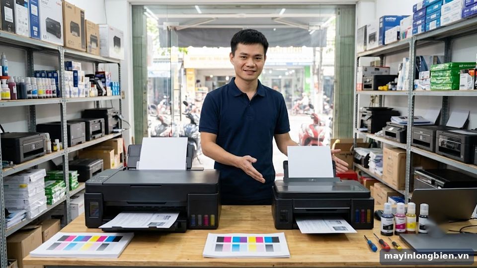 kích thước máy in A3 so với máy A4