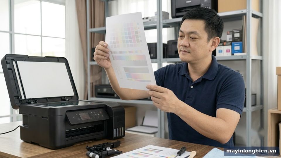 Giấy mỏng bị thấm mực khi in 2 mặt máy in phun Giấy mỏng bị thấm mực khi in 2 mặt máy in phun