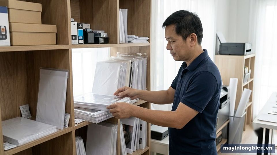 Giấy ảnh in ảnh thẻ cho máy in phun màu