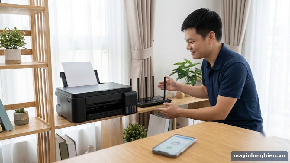 kết nối máy in phun màu qua Wi-Fi kết nối máy in phun màu qua Wi-Fi
