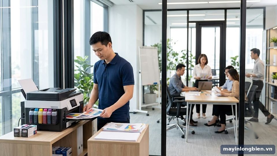 Máy in phun màu đa năng cho văn phòng tại Mỹ Đình