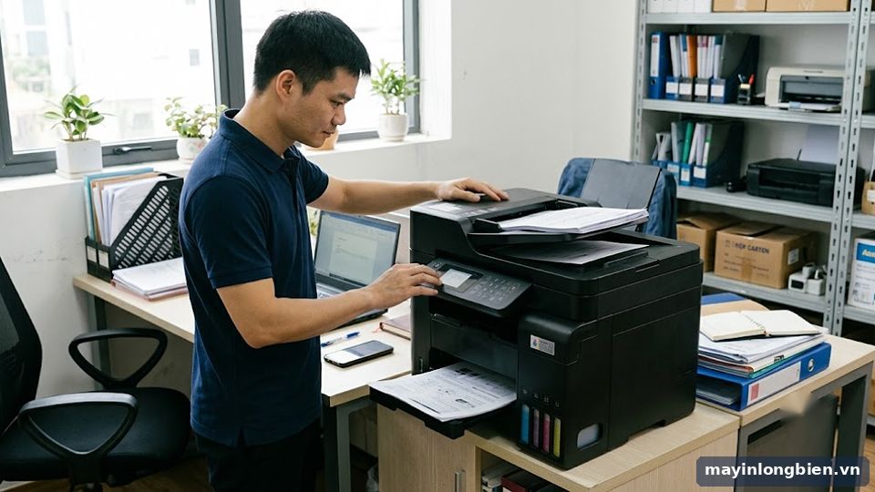 máy in phun màu đa năng cho văn phòng