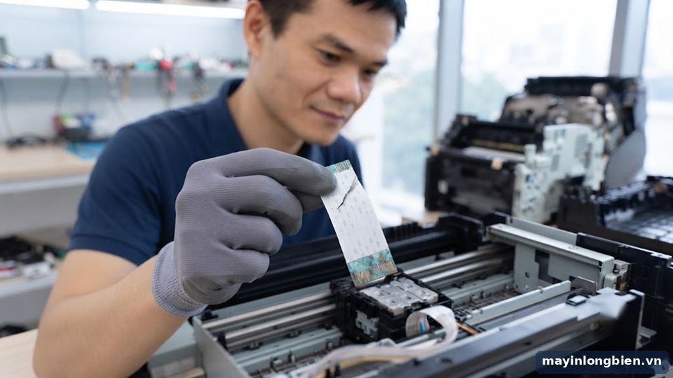 Cáp đầu phun máy in bị gãy ngầm và oxy hóa