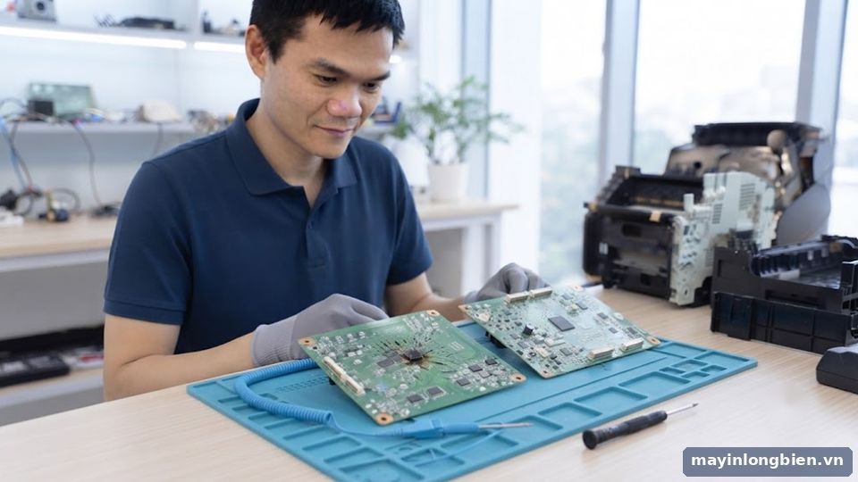 Mainboard mới và mainboard tháo máy cho máy in phun