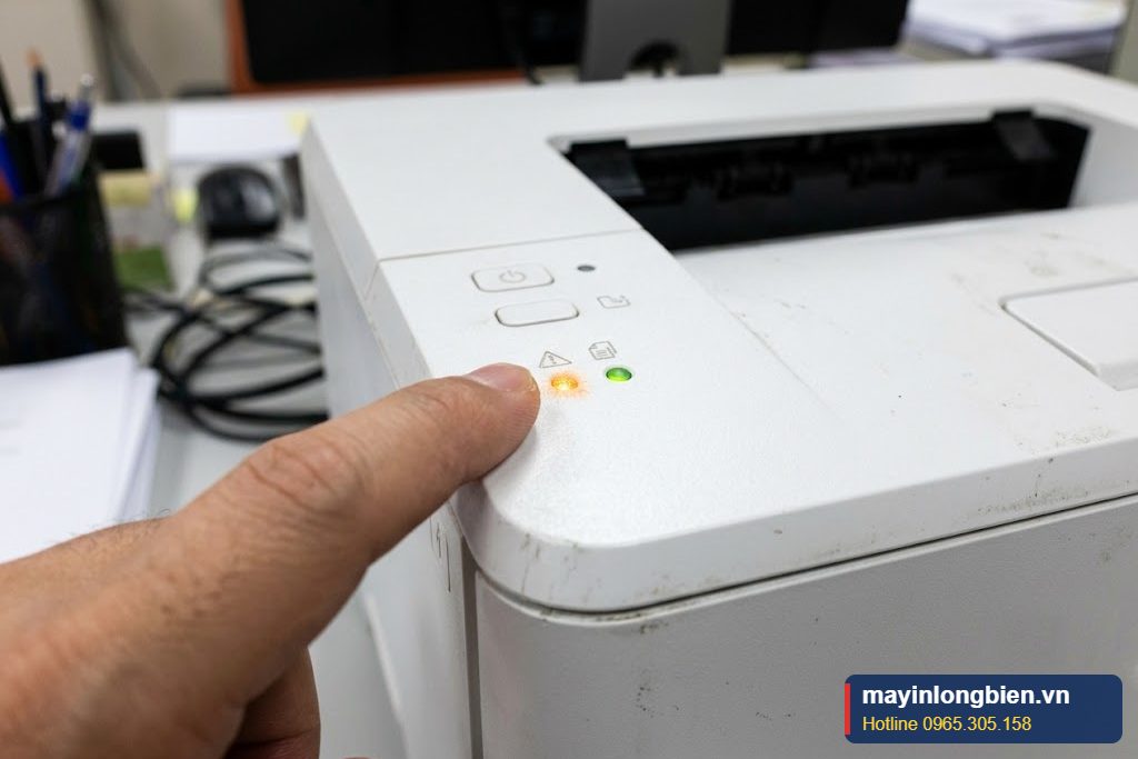 Đèn báo trên máy in Canon laser khi gặp lỗi
