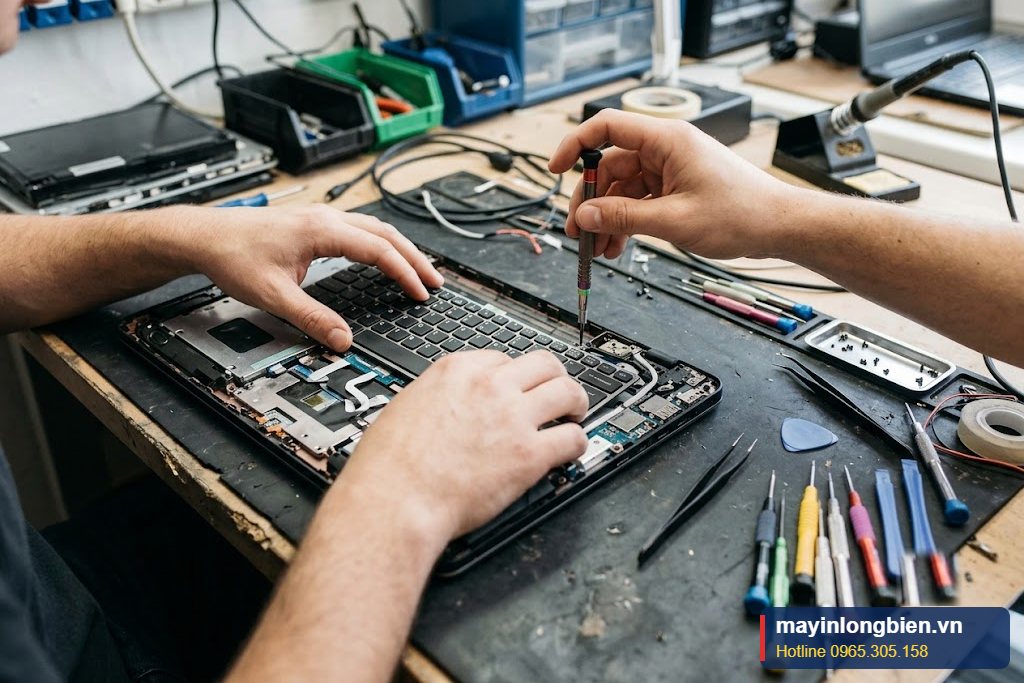 Thay bàn phím MacBook bị liệt phím tại xưởng Thần Vũ