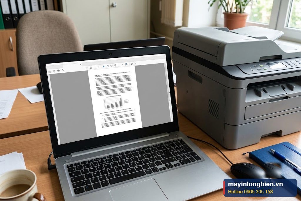 Kiểm tra file PDF vừa scan trên laptop