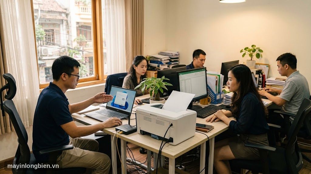 Thiết lập chia sẻ máy in cho nhiều máy tính trong văn phòng nhỏ