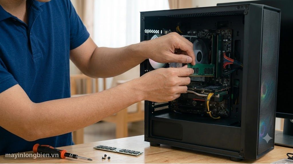 Thay RAM mới để khắc phục lỗi màn hình xanh máy tính