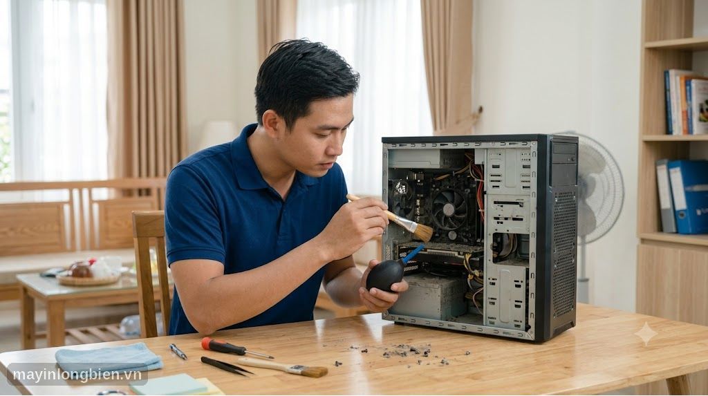 Vệ sinh bụi bên trong máy tính để bàn chạy chậm