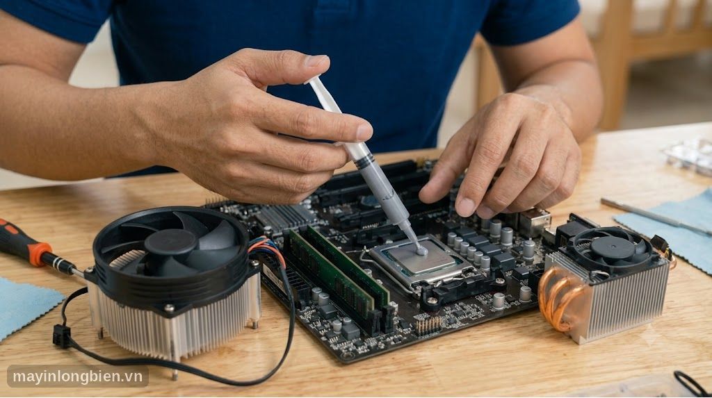 Tra keo tản nhiệt cho CPU máy tính bị tự tắt do quá nhiệt