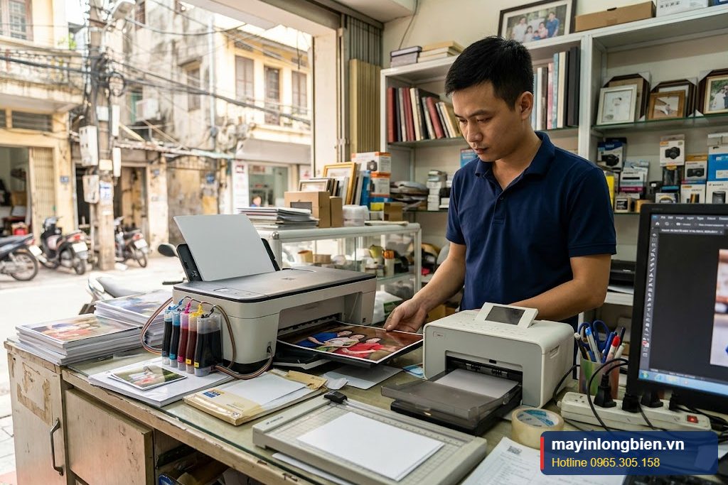 Bán máy in ảnh phun màu và nhiệt thăng hoa cho tiệm ảnh thẻ, studio, gia đình tại Hà Nội Bán máy in ảnh phun màu và nhiệt thăng hoa cho tiệm ảnh thẻ, studio, gia đình tại Hà Nội
