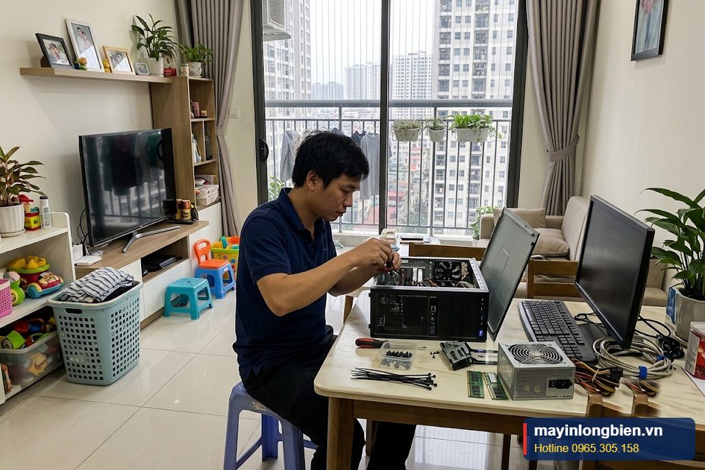 Sửa máy tính tại nhà Quận Hoàng Mai - kỹ thuật viên sửa máy trong căn hộ chung cư Sửa máy tính tại nhà Quận Hoàng Mai - kỹ thuật viên sửa máy trong căn hộ chung cư