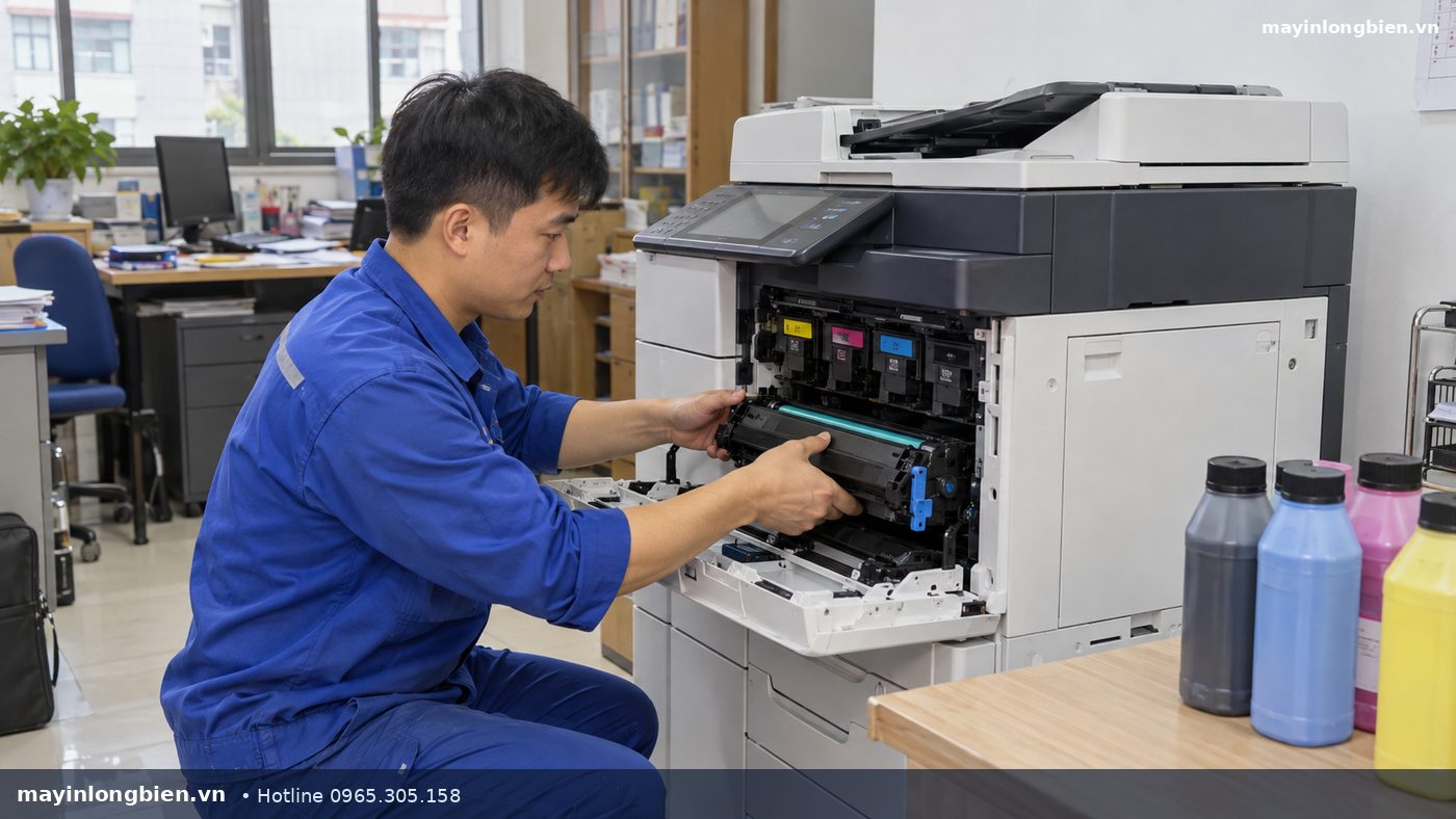 Cách đổ mực máy photocopy Sharp không làm bẩn, bền máy