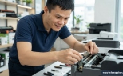 Thay bánh xe kéo giấy, cao su kéo giấy máy in phun màu