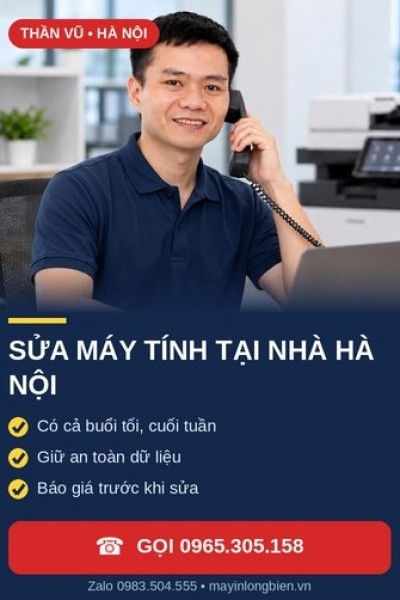 Sửa Máy Tính Tại Nhà Hà Nội – Có Buổi Tối, Cuối Tuần | Thần Vũ