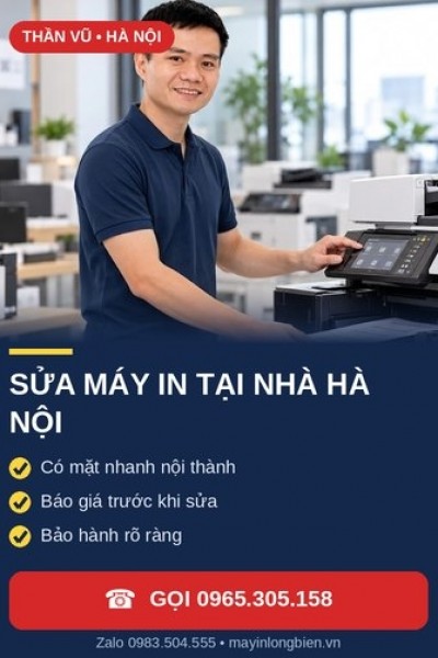 Sửa Máy In Tại Nhà Hà Nội – Báo Giá Trước, Bảo Hành | Thần Vũ