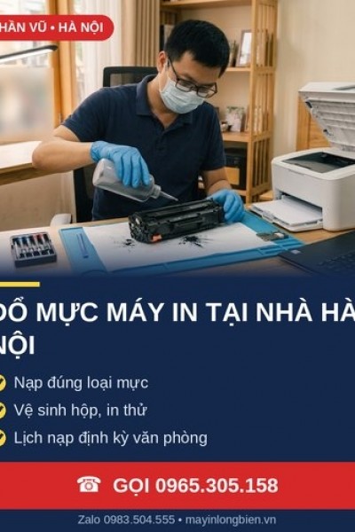 Đổ Mực Máy In Tại Nhà Hà Nội – Nạp Mực Laser Tận Nơi | Thần Vũ