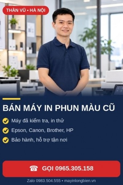 Bán Máy In Phun Màu Cũ Hà Nội – Epson, Canon, Brother | Thần Vũ