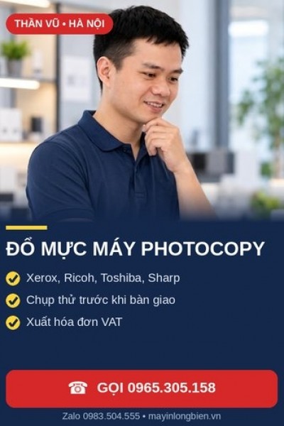Đổ Mực Máy Photocopy Tại Hà Nội – Nạp Mực Tận Nơi | Thần Vũ