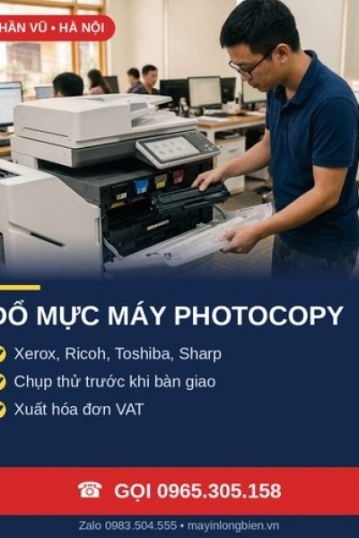 Đổ Mực Máy Photocopy Tại Hà Nội – Nạp Mực Tận Nơi | Thần Vũ