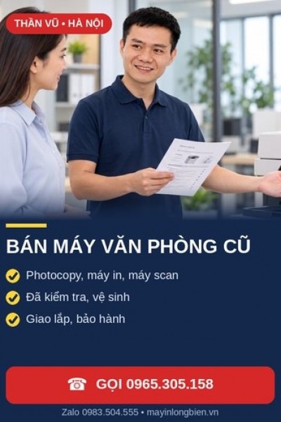 Bán Máy Văn Phòng Cũ Hà Nội – Photocopy, Máy In | Thần Vũ