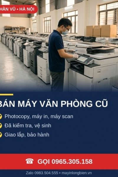 Bán máy văn phòng cũ giá rẻ bảo hành dài 