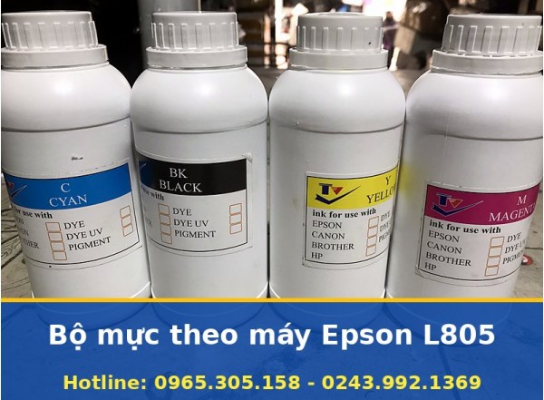Bộ Mực Theo Máy Epson L805 Tại Hà Nội, Đúng Loại, Giao Nhanh