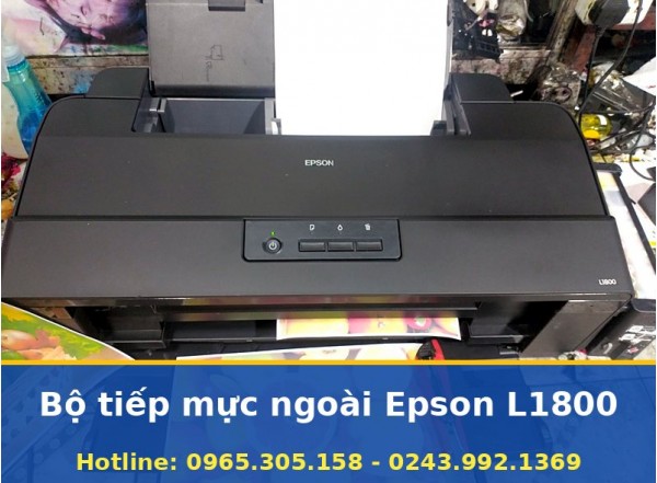 Bộ Tiếp Mực Ngoài Epson L1800 Lắp Tận Nơi, Xả Khí Đúng Chuẩn