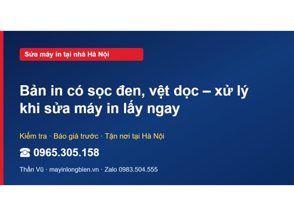 Bản in có sọc đen, vệt dọc – xử lý khi sửa máy in lấy ngay