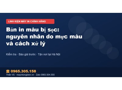 Bản in màu bị sọc: nguyên nhân do mực màu và cách xử lý