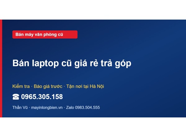 Bán laptop cũ giá rẻ trả góp