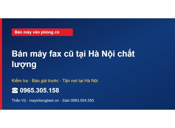 Bán máy fax cũ tại Hà Nội chất lượng