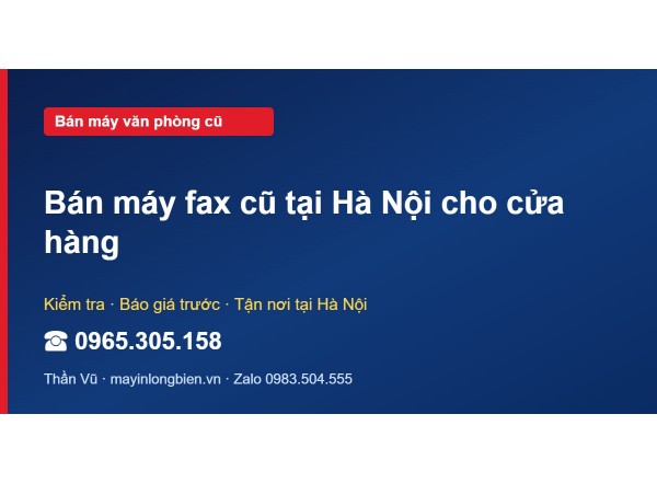 Bán máy fax cũ tại Hà Nội cho cửa hàng