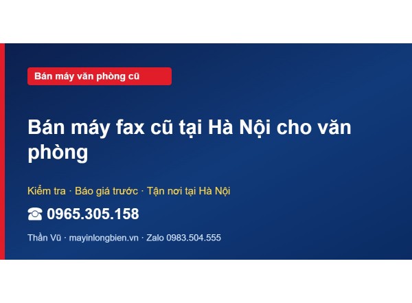 Bán máy fax cũ tại Hà Nội cho văn phòng