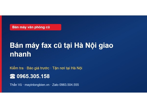 Bán máy fax cũ tại Hà Nội giao nhanh