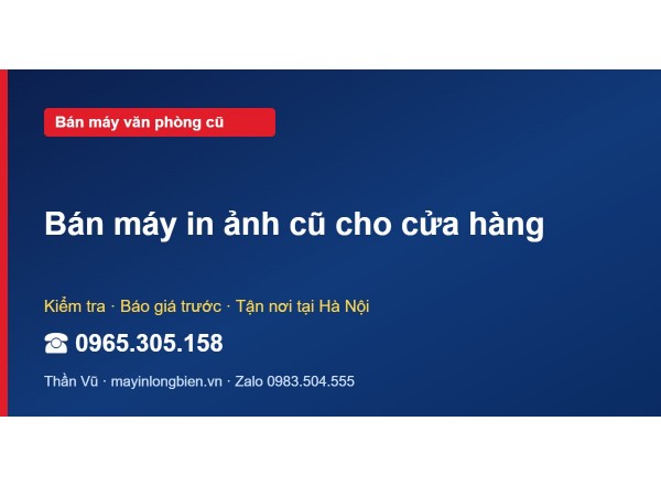 Bán máy in ảnh cũ cho cửa hàng