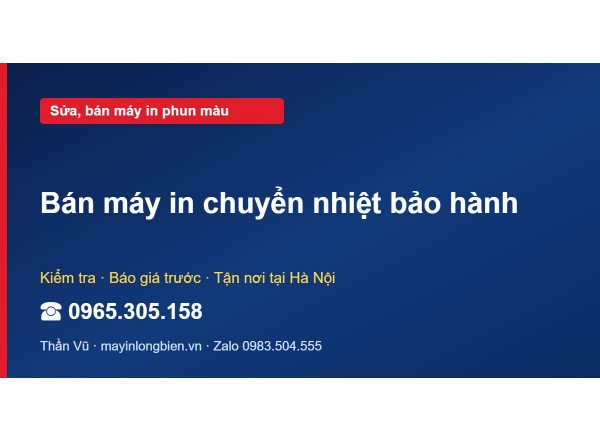 Bán máy in chuyển nhiệt bảo hành