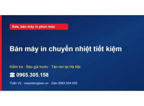 Bán máy in chuyển nhiệt tiết kiệm