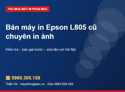 Bán máy in Epson L805 cũ: lưu ý đầu phun 6 màu | Thần Vũ